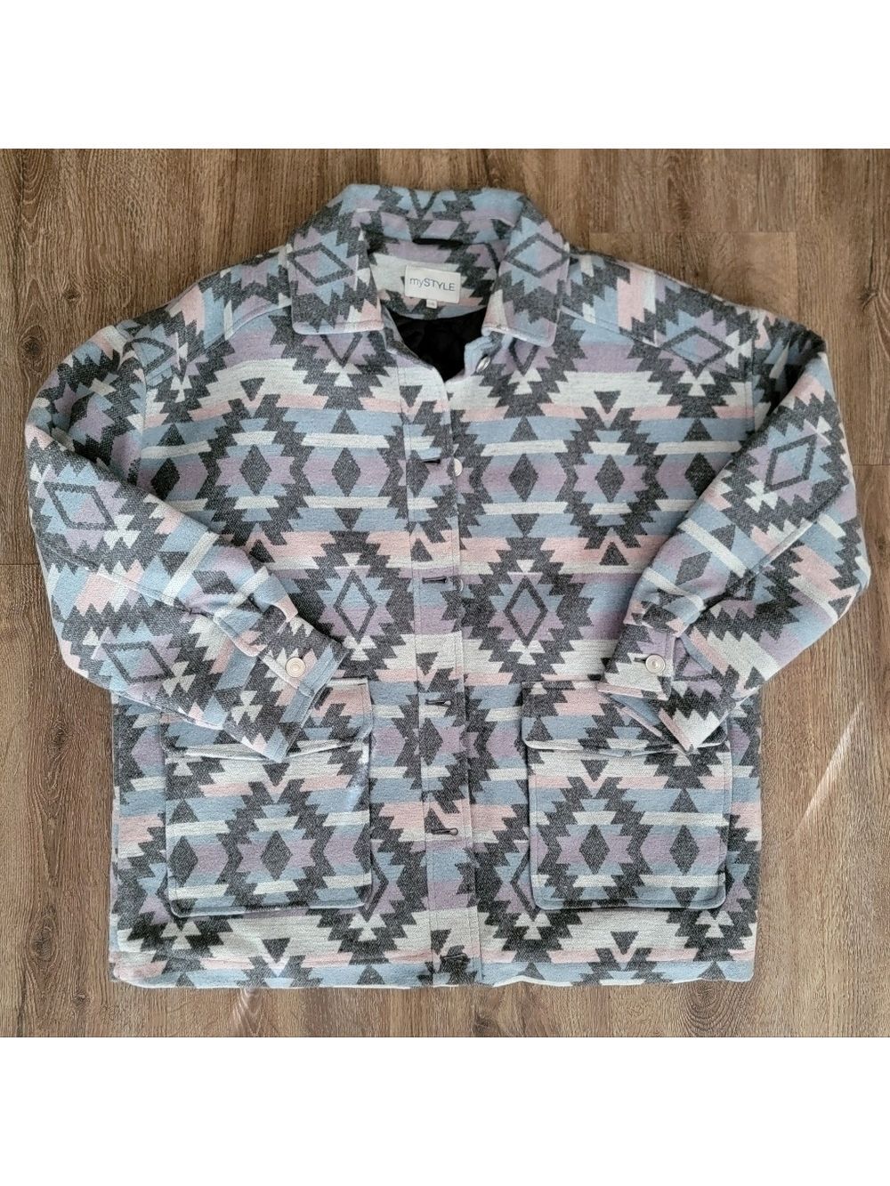 Aztec Design Bomber Jacket #2763